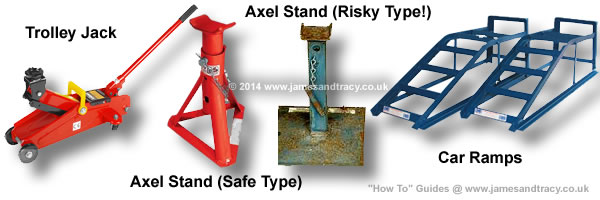 All about automotive Jacking Equipment - Axel Stands, Trolley Jacks and Ramps @ www.jamesandtracy.co.uk