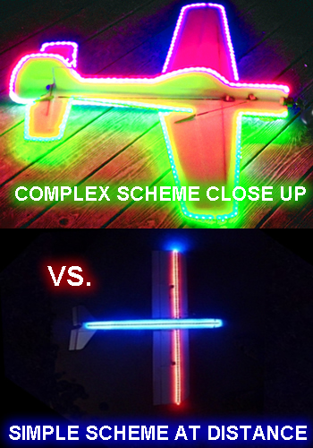 Simple vs Complex Night Flying LED Layouts for your RC Plane